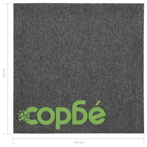 Килимни плочки за под, 20 бр, 5 м², 50x50 см, антрацит ➤ топ цена ➤ sorbe.bg