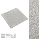 Килимни плочки за под, 20 бр, 5 м², 50x50 см, светлосиви