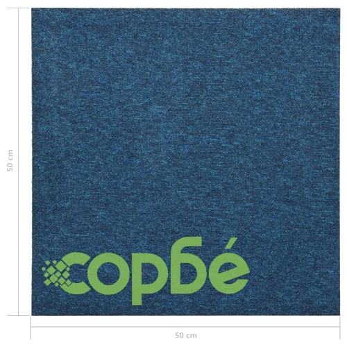Килимни плочки за под, 20 бр, 5 м², 50x50 см, тъмносини ➤ топ цена ➤ sorbe.bg