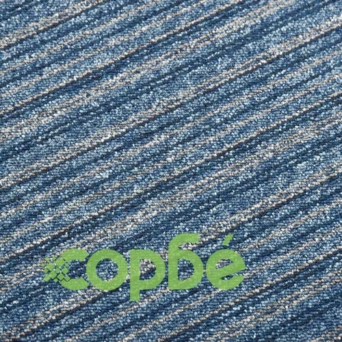 Килимни плочки за под, 20 бр, 5 м², 50x50 см, сини ивици ➤ топ цена ➤ sorbe.bg