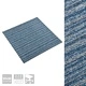 Килимни плочки за под, 20 бр, 5 м², 50x50 см, сини ивици