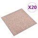 Килимни плочки за под, 20 бр, 5 м², 50x50 см, бежови