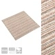 Килимни плочки за под, 20 бр, 5 м², 50x50 см, бежови ивици