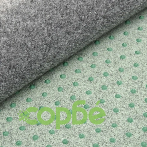 Изкуствена трева с шипове, диаметър 95 см, сива, кръгла ➤ топ цена ➤ sorbe.bg