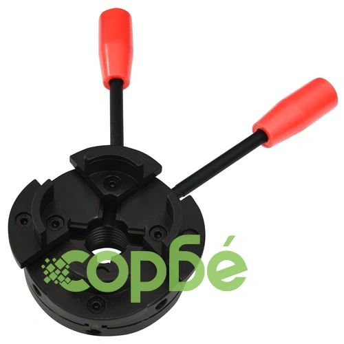 Четиричелюстен патронник за струг с M33 връзка стомана 100 мм ➤ топ цена ➤ sorbe.bg