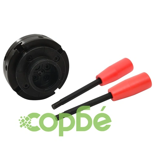 Четиричелюстен патронник за струг с M33 връзка стомана 100 мм ➤ топ цена ➤ sorbe.bg