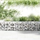 Габионна стена с капаци, поцинкована стомана, 900x30x50 см