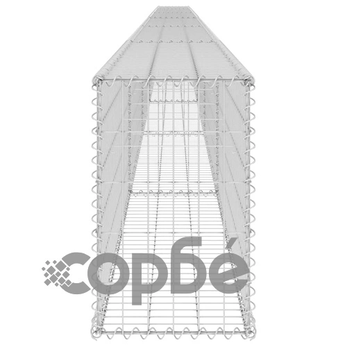 Габионна стена с капаци, поцинкована стомана, 900x30x50 см ➤ топ цена ➤ sorbe.bg