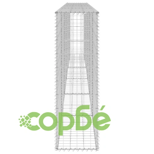 Габионна стена с капаци, поцинкована стомана, 300x30x100 см ➤ топ цена ➤ sorbe.bg