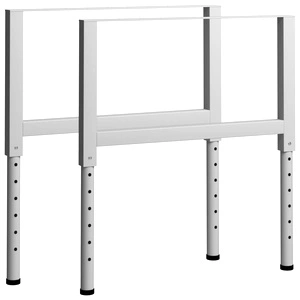 Подвижни рамки за работна маса 2 бр метал 85x(69-95,5) см сиви