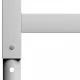 Подвижни рамки за работна маса 2 бр метал 85x(69-95,5) см сиви