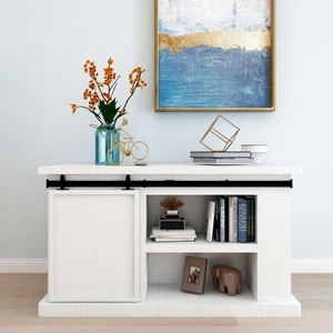 Комплект за мини плъзгаща врата за шкаф, стомана, 122 см