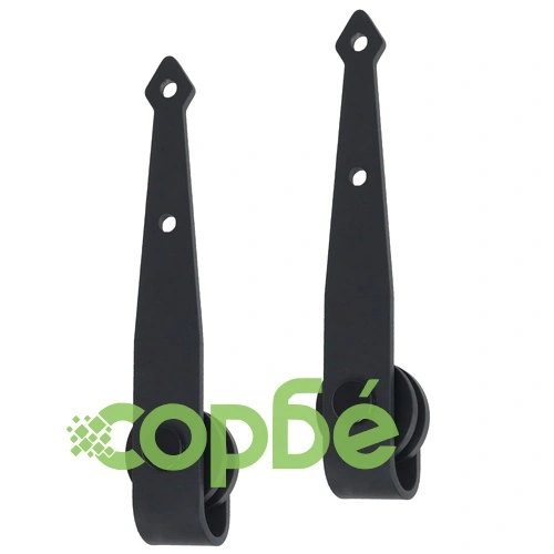 Комплект за мини плъзгаща врата за шкаф, стомана, 122 см ➤ топ цена ➤ sorbe.bg