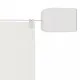 Вертикален сенник, бял, 60x800 см, оксфорд плат