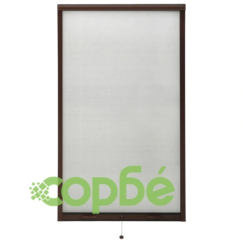 Ролетен комарник за прозорци, кафяв, 90x170 см ➤ топ цена ➤ sorbe.bg