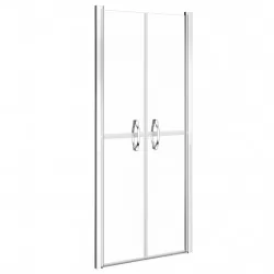 Врата за душ, прозрачно ESG стъкло, 76x190 см