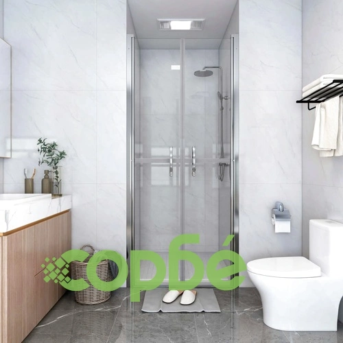 Врата за душ, прозрачно ESG стъкло, 76x190 см ➤ топ цена ➤ sorbe.bg