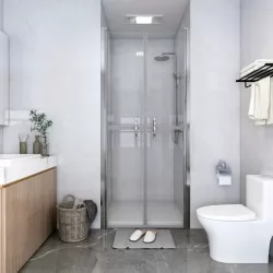 Врата за душ, прозрачно ESG стъкло, 81x190 см