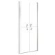 Врата за душ, прозрачно ESG стъкло, 101x190 см
