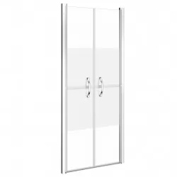 Врата за душ, полуматирано ESG стъкло, 76x190 см