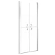 Врата за душ, полуматирано ESG стъкло, 101x190 см