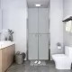 Врата за душ, матирано ESG стъкло, 76x190 см