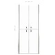 Врата за душ, матирано ESG стъкло, 96x190 см