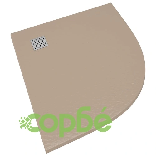 Душ корито, SMC, кафяво, 90x90 см ➤ топ цена ➤ sorbe.bg