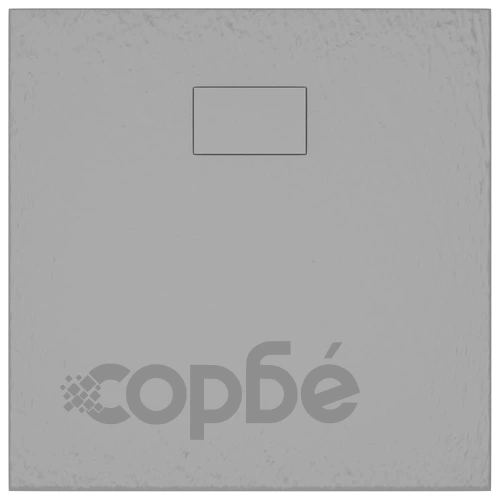 Душ корито, SMC, сиво, 80x80 см ➤ топ цена ➤ sorbe.bg