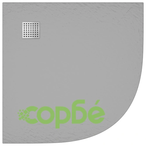 Душ корито, SMC, сиво, 90x90 см ➤ топ цена ➤ sorbe.bg