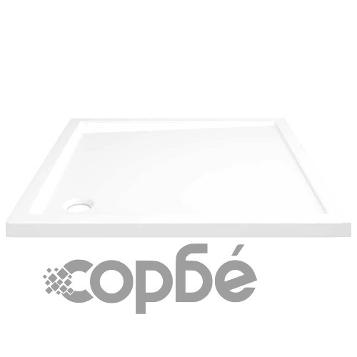 Квадратно ABS душ корито, бяло, 80x80 см ➤ топ цена ➤ sorbe.bg