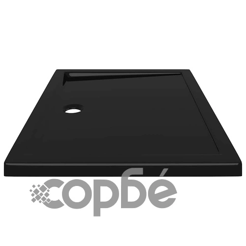 Правоъгълно ABS душ корито, черно, 70x90 см ➤ топ цена ➤ sorbe.bg