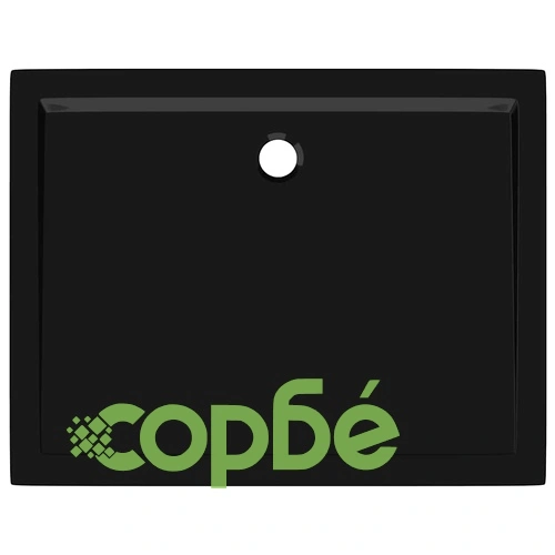 Правоъгълно ABS душ корито, черно, 70x90 см ➤ топ цена ➤ sorbe.bg