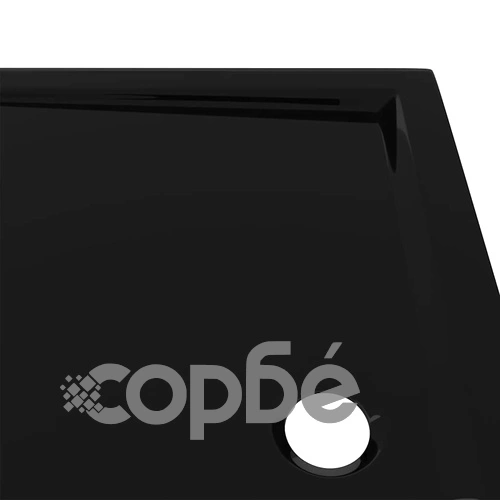 Правоъгълно ABS душ корито, черно, 70x90 см ➤ топ цена ➤ sorbe.bg
