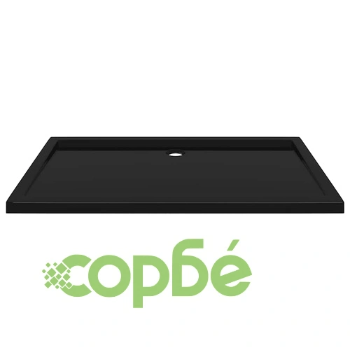 Правоъгълно ABS душ корито, черно, 70x120 см ➤ топ цена ➤ sorbe.bg