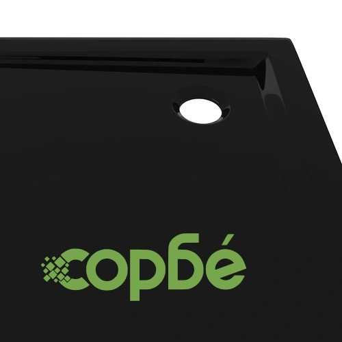 Квадратно ABS душ корито, черно, 80x80 см ➤ топ цена ➤ sorbe.bg