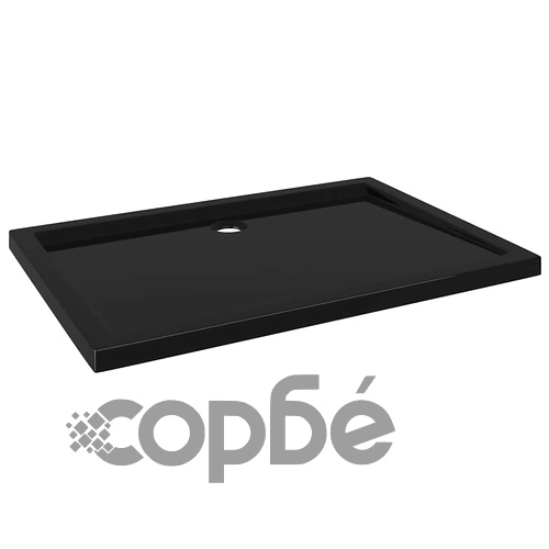 Правоъгълно ABS душ корито, черно, 80x110 см ➤ топ цена ➤ sorbe.bg