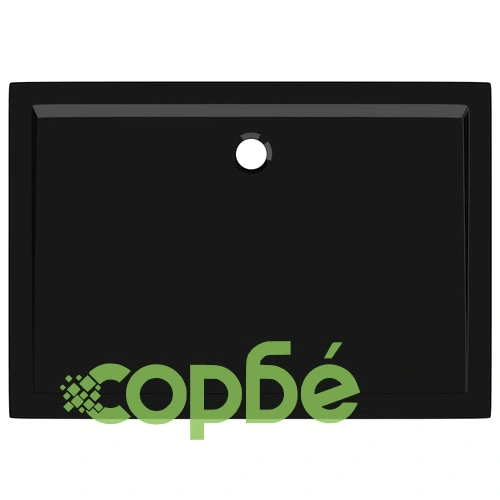 Правоъгълно ABS душ корито, черно, 80x110 см ➤ топ цена ➤ sorbe.bg