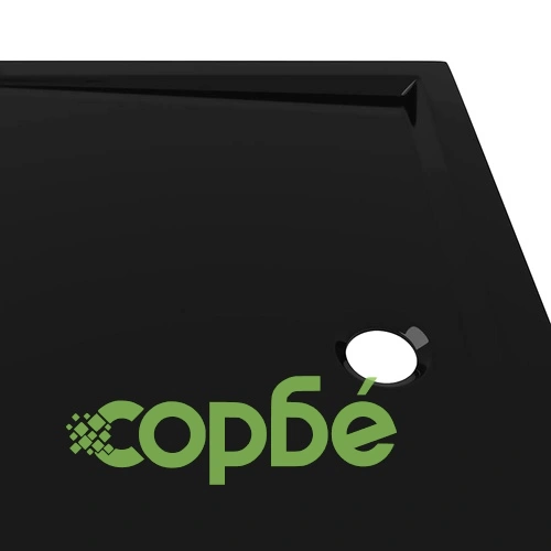 Правоъгълно ABS душ корито, черно, 80x110 см ➤ топ цена ➤ sorbe.bg