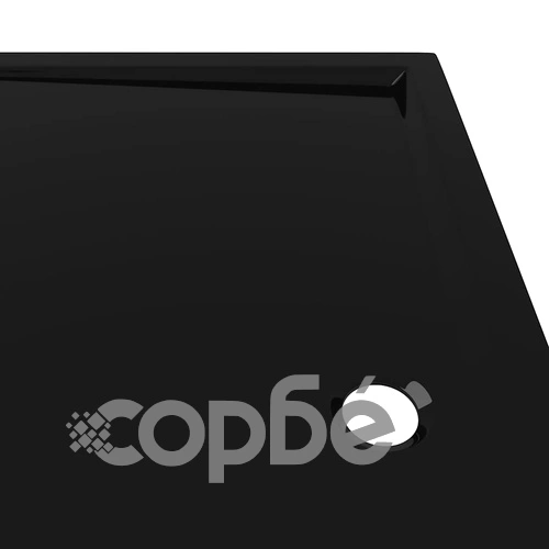 Правоъгълно ABS душ корито, черно, 80x120 см ➤ топ цена ➤ sorbe.bg