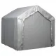 Палатка за съхранение, сива, 180x180 см, поцинкована стомана