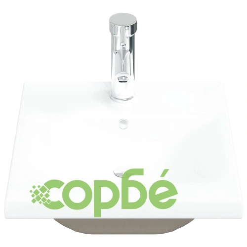 Мивка за вграждане със смесител, 42x39x18 см, керамична, бяла ➤ топ цена ➤ sorbe.bg