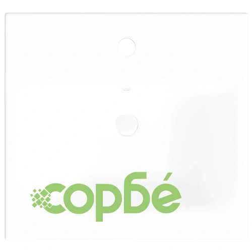 Мивка за вграждане със смесител, 42x39x18 см, керамична, бяла ➤ топ цена ➤ sorbe.bg