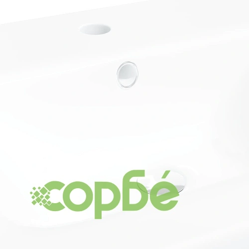 Мивка за вграждане със смесител, 42x39x18 см, керамична, бяла ➤ топ цена ➤ sorbe.bg