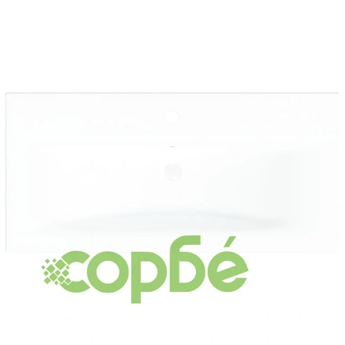 Мивка за вграждане с кран, 81x39x18 см, керамична, бяла ➤ топ цена ➤ sorbe.bg