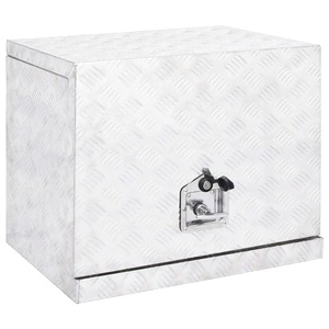 Алуминиева кутия, 62x40x50 см, сребриста