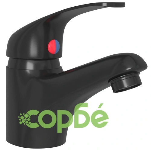 Смесител за мивка, черен, 13х10 см ➤ топ цена ➤ sorbe.bg