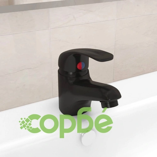 Смесител за мивка, черен, 13х10 см ➤ топ цена ➤ sorbe.bg