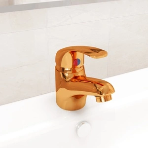 Смесител за мивка, златист, 13х10 см