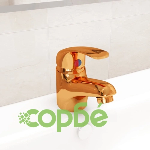 Смесител за мивка, златист, 13х10 см ➤ топ цена ➤ sorbe.bg